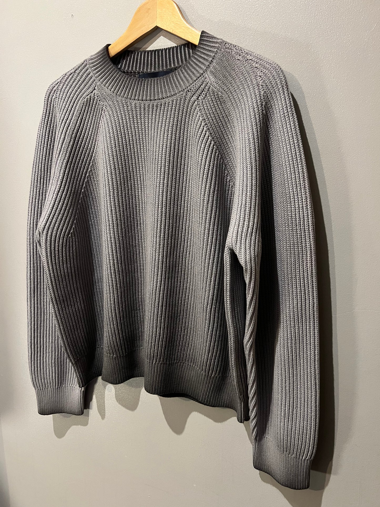 HAND DYED RIBBED KNIT SWEATER